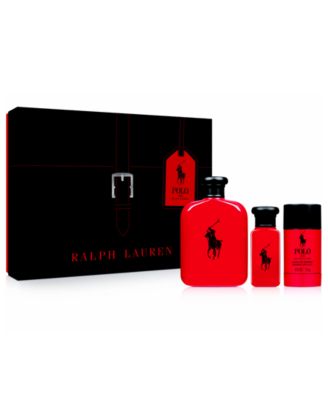 Ralph Lauren Men's 3-Pc. Polo Red Gift 