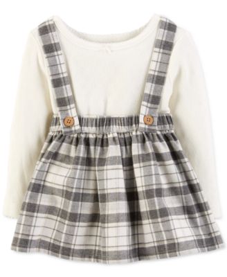 carters baby girl plaid dress