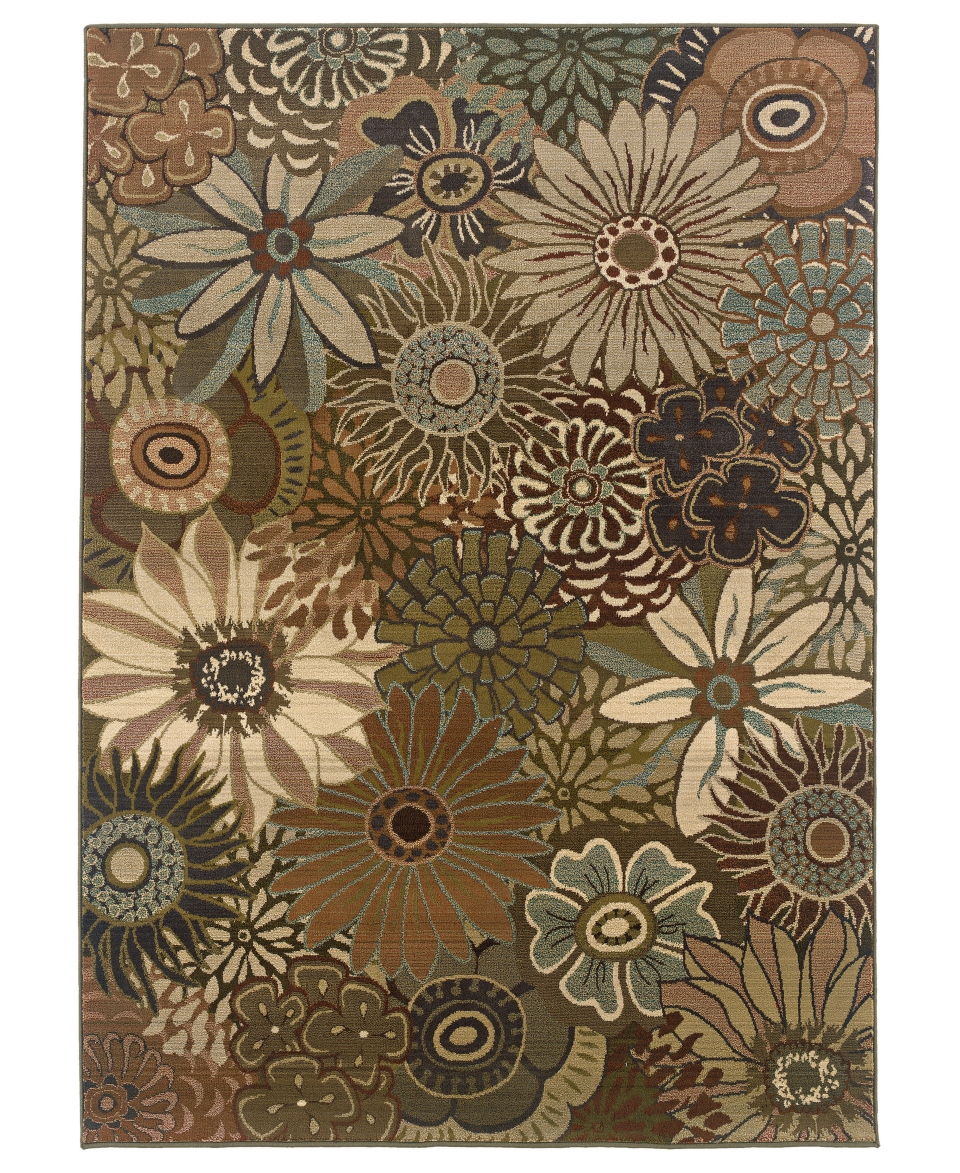 Sphinx Area Rug, Odyssey 1935M Rust/Blue 99 X 122   Rugs