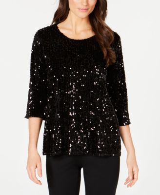 sequin tops macys