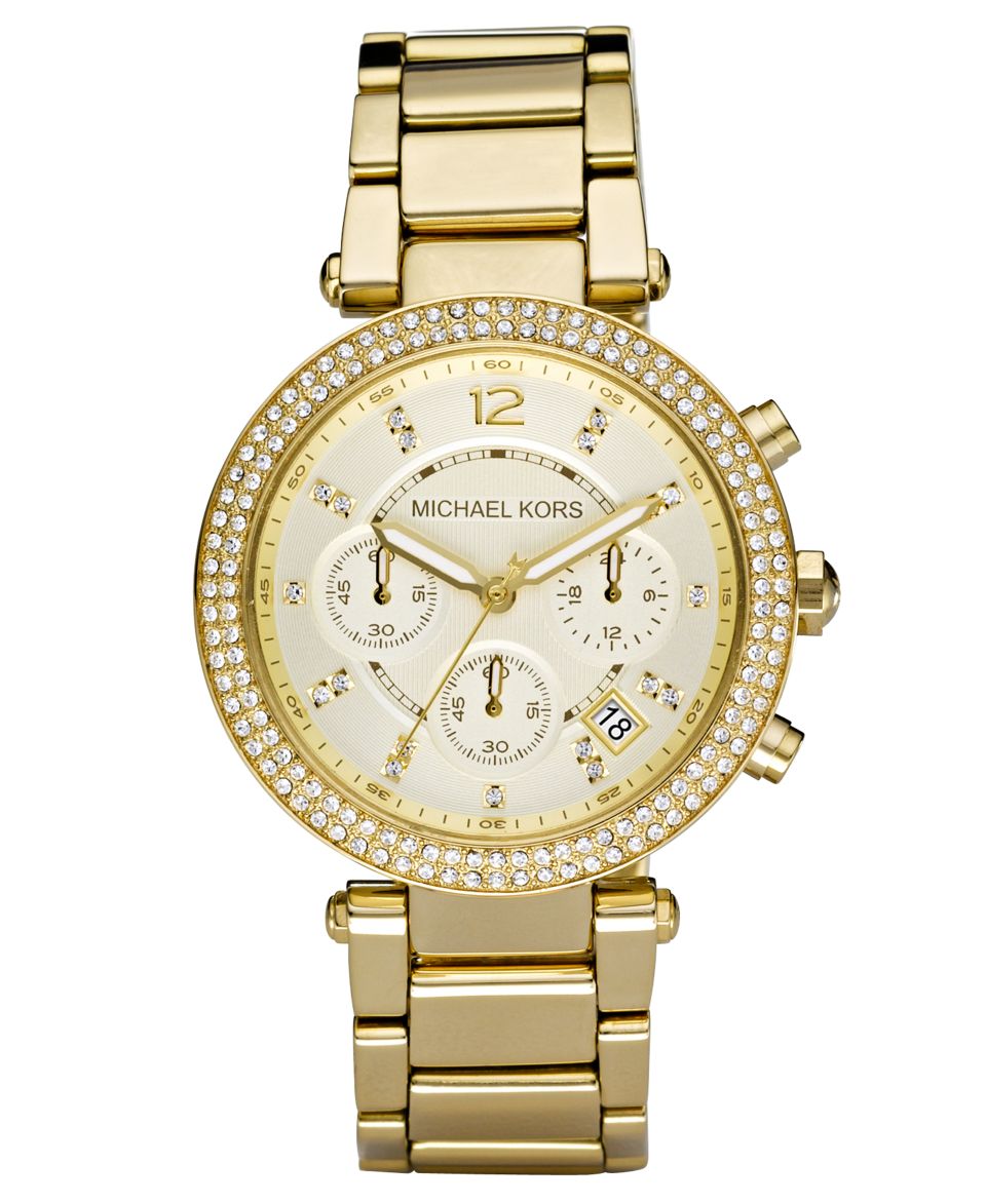 Michael Kors Watch, Womens Chronograph Parker Two Tone Stainless