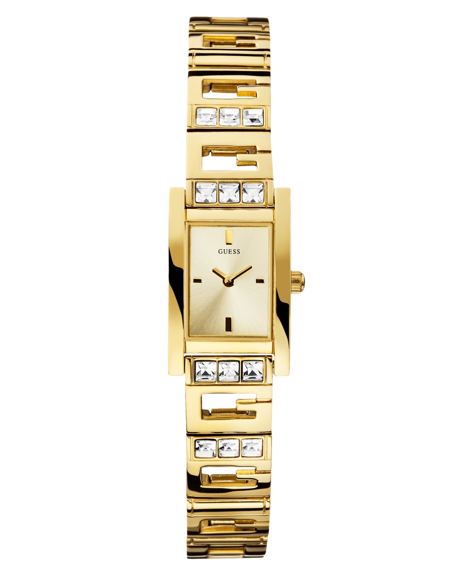 GUESS Watch, Womens Gold Tone G Shape Link Bracelet 22x19mm U95170L1