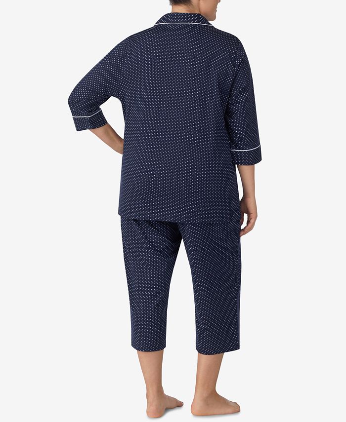 Lauren Ralph Lauren Plus Size Button Front Top And Pants Pajama Set Reviews Bras Panties Lingerie Women Macy S Lauren ralph lauren womens plus romary lace cocktail dress navy 18. plus size button front top and pants pajama set