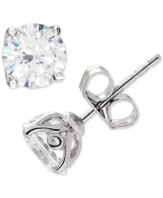 created diamond earrings
