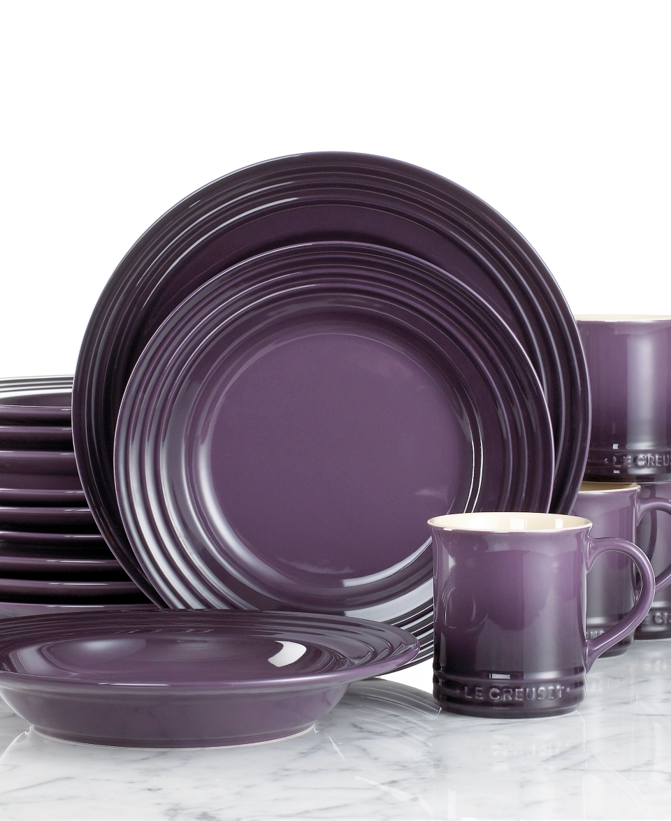 Le Creuset Dinnerware, Cassis 16 Piece Set   Casual Dinnerware