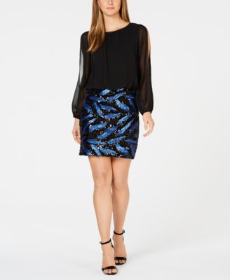 calvin klein blouson dress