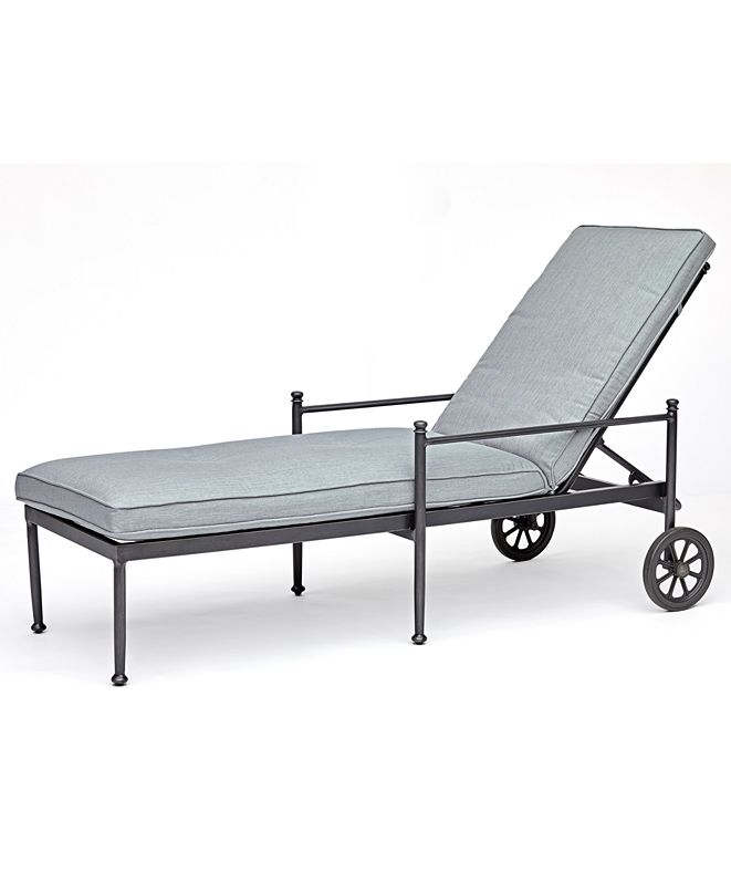 Furniture Montclaire Outdoor Chaise Lounge With Sunbrella ...