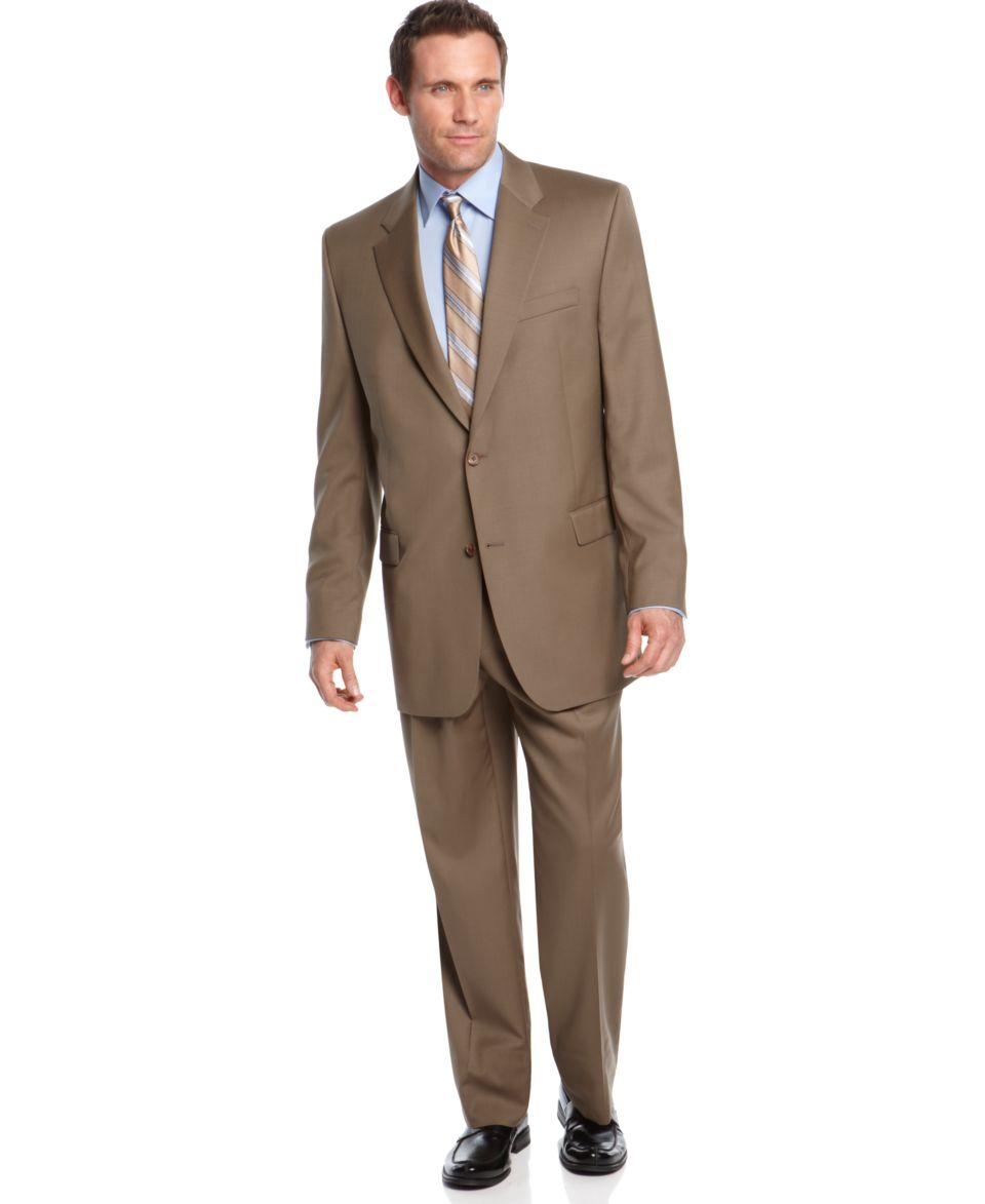 Lauren by Ralph Lauren Suit Separates Olive Sharkskin Big and Tall   Suits & Suit Separates   Men