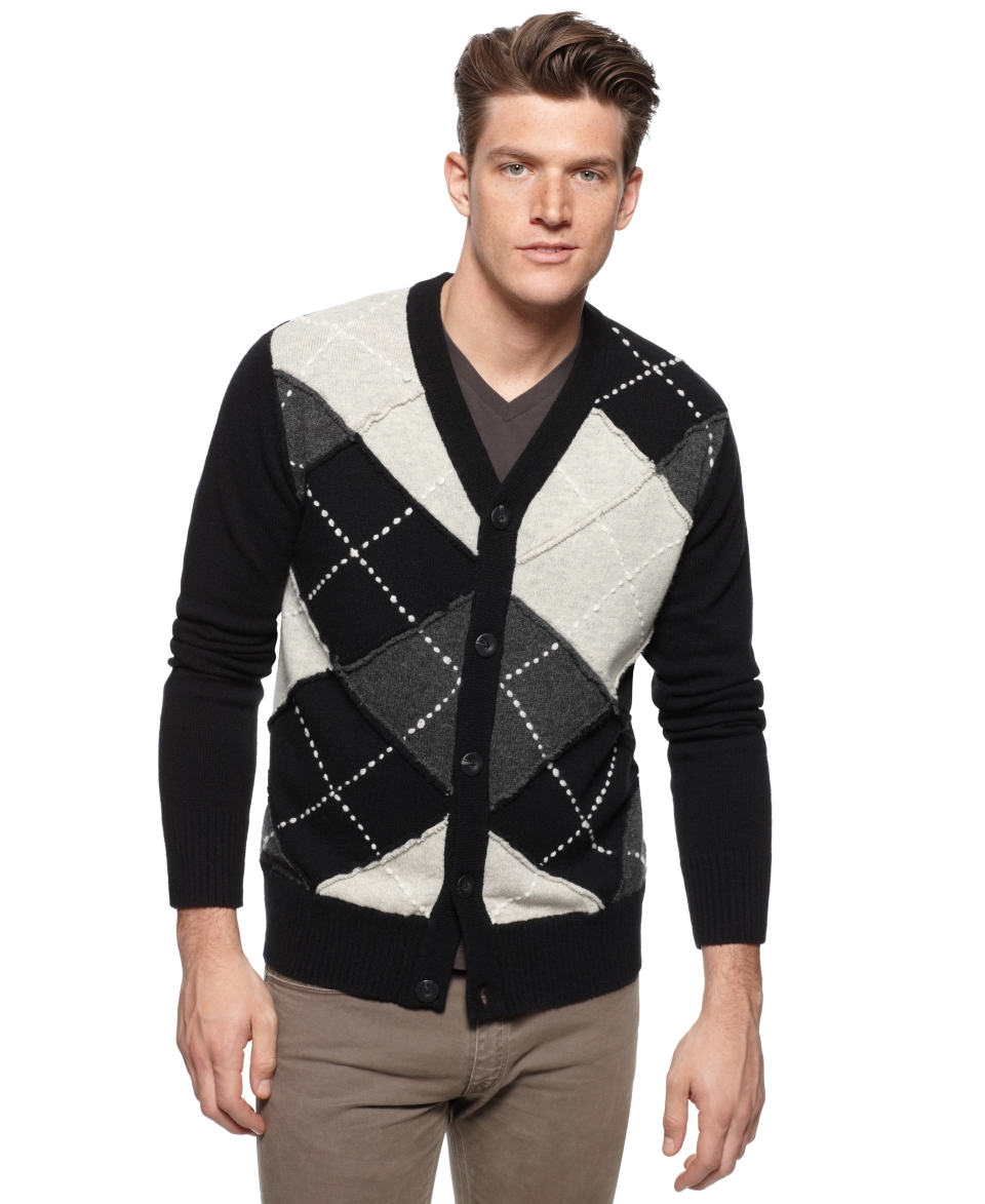 Ray Sweater, Argyle Cardigan