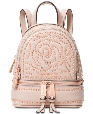 michael kors rhea zip small studded backpack