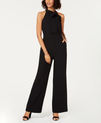 petite halter jumpsuit