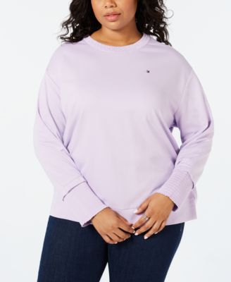 lilac tommy hilfiger sweatshirt