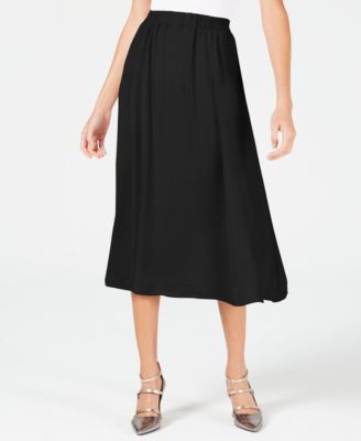 mid length satin skirts macys