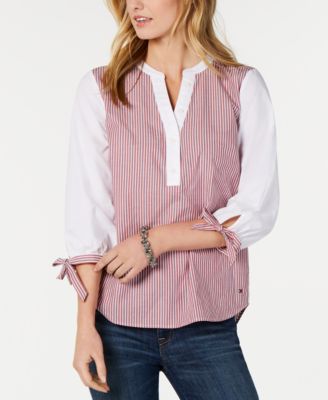 macy's tommy hilfiger blouses