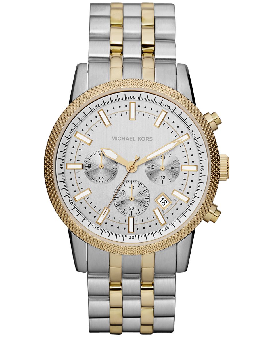 Michael Kors Watch, Mens Chronograph Runway Two Tone Stainless Steel