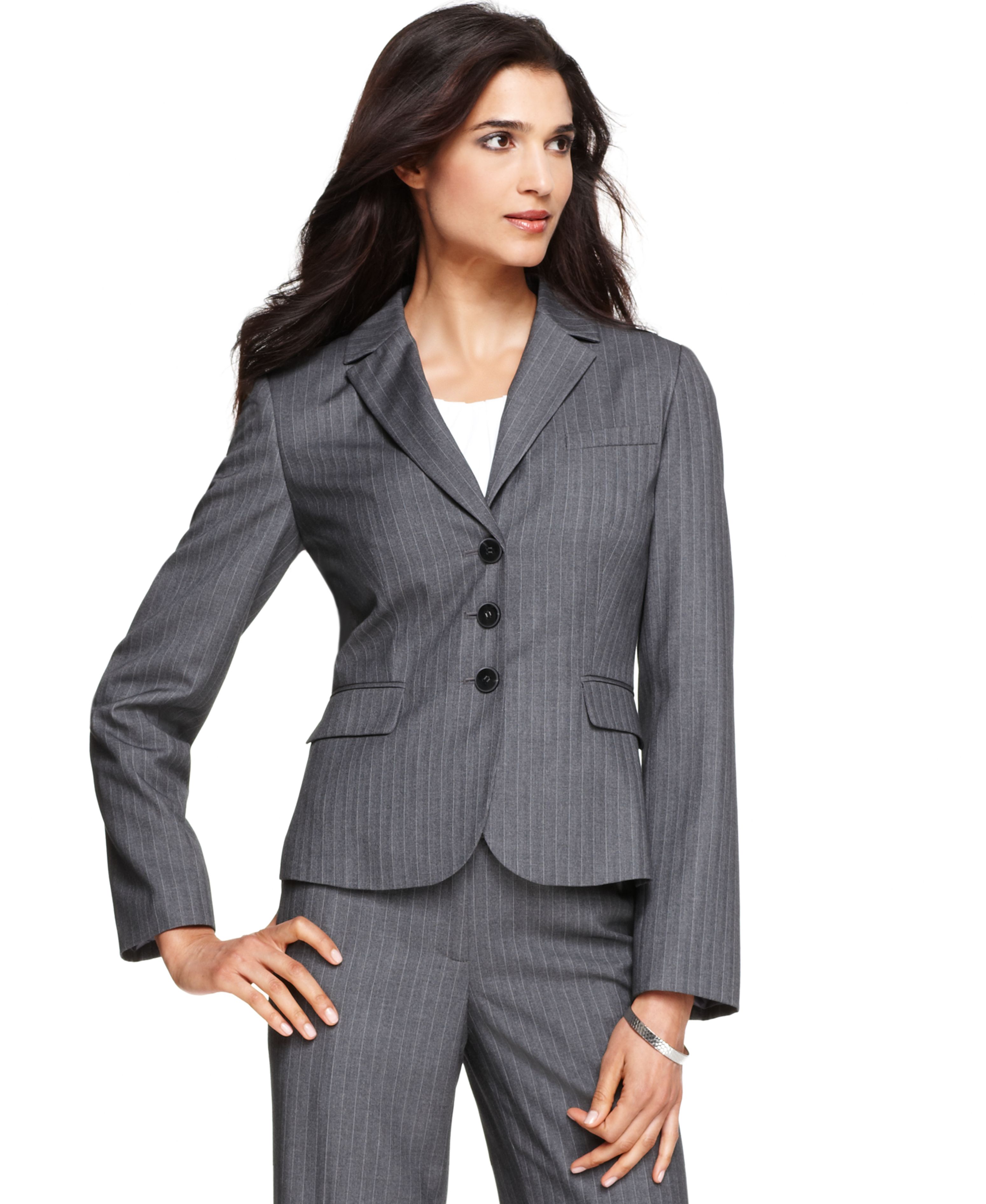 MACYS ---- Calvin Klein Pinstriped Suit Separates Collection ...