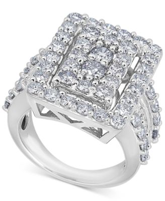 4 diamond cluster ring