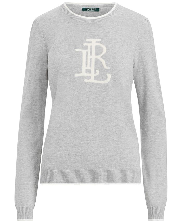 Lauren Ralph Lauren Monogram Sweater & Reviews - Sweaters - Women - Macy's