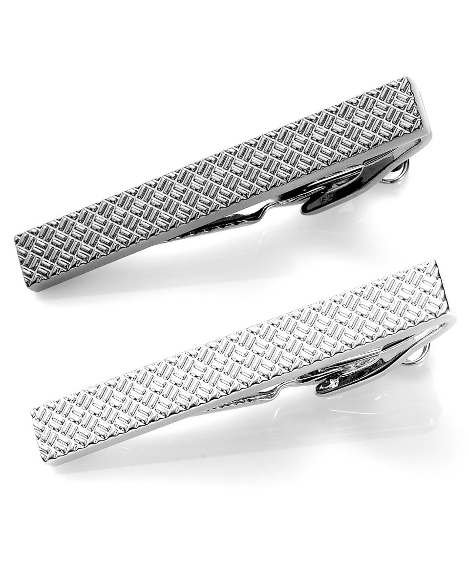 Kenneth Cole Reaction Tie Clip, Short Polished Black Nickel   Mens Men