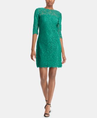 ralph lauren lace dress macy's