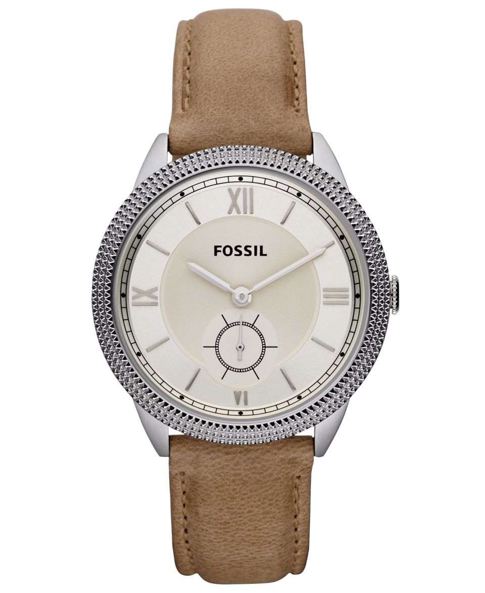 Fossil Watch, Womens Sydney Light Brown Leather Strap 36mm ES3066