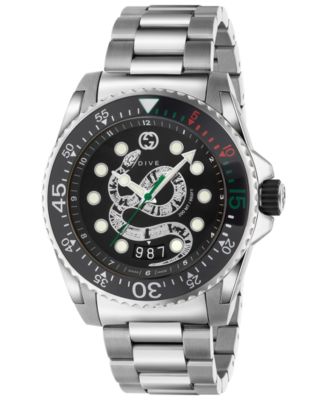 Gucci Men's Swiss Diver Stainless Steel 
