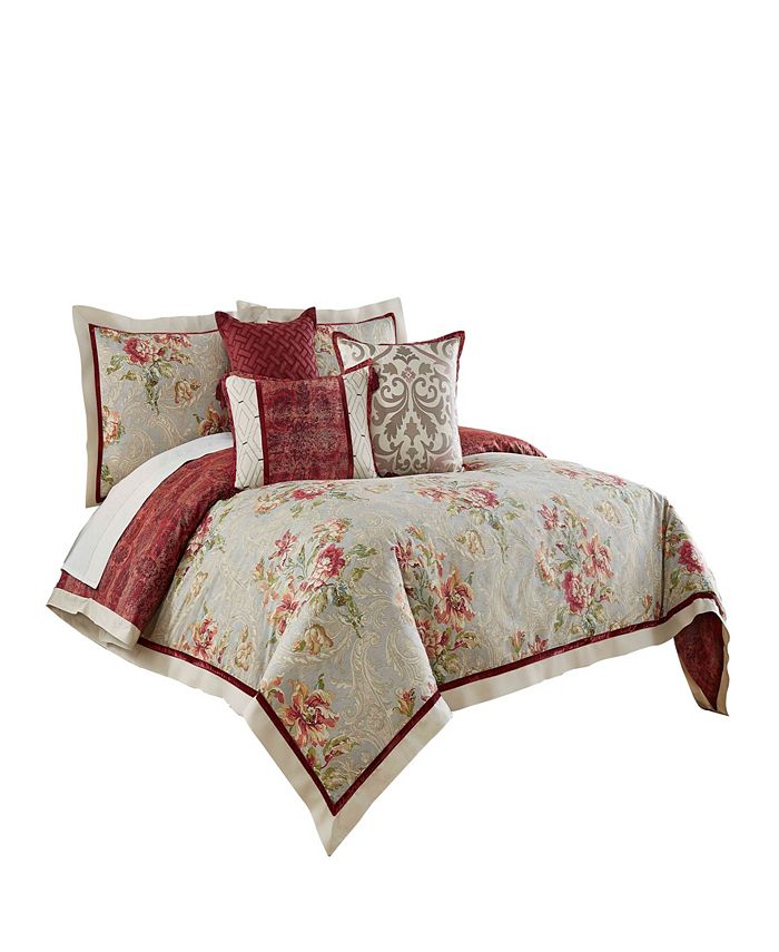 Savannah Home Waverly Fresco Flourish 4 Piece Reversible Full/Queen