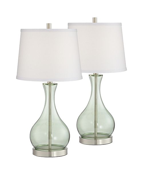 Pacific Coast Green Glass Table Lamp Set Of 2 Reviews Home Macy S