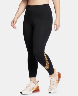 nike animal print logo leggings