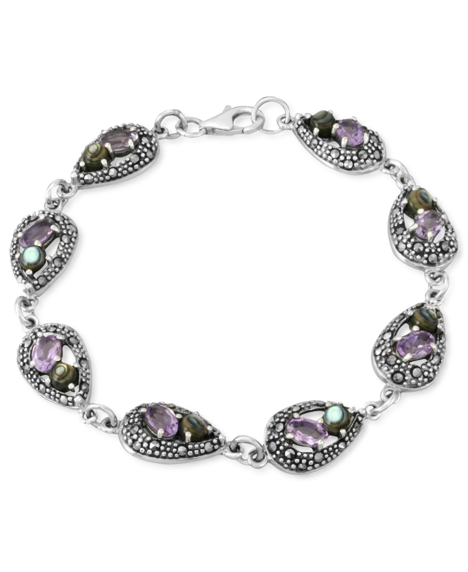 Genevieve & Grace Sterling Silver Bracelet, Amethyst (3 1/8 ct. t.w