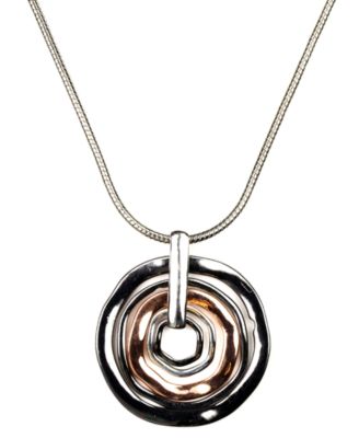 nine west tri tone necklace