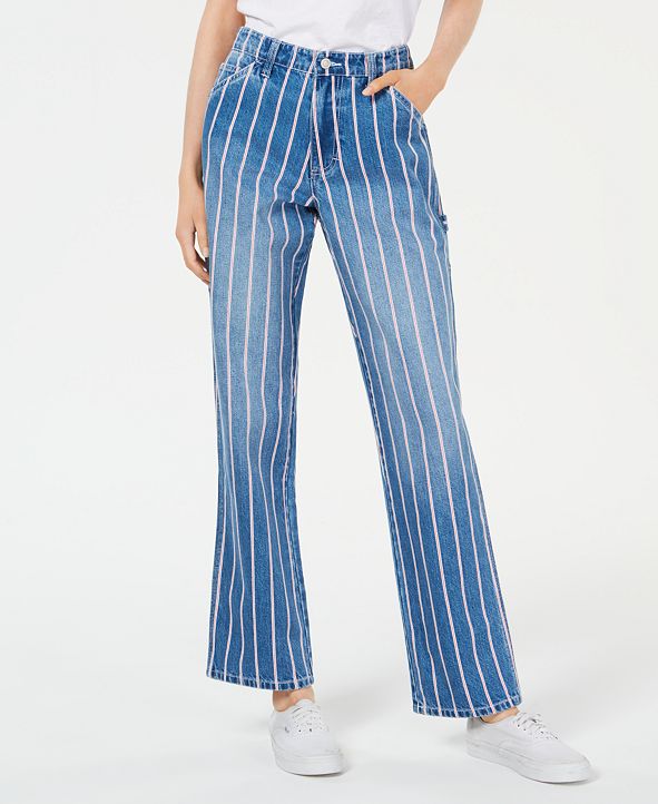 dickies striped carpenter pants