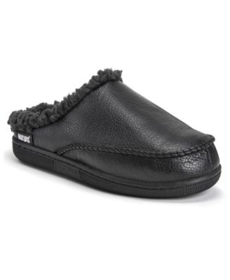 leather clog slippers
