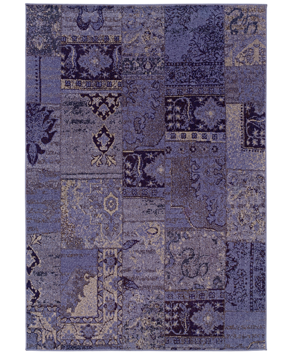 Sphinx Area Rug, Revamp REV7501L Violet 67 x 96   Rugs