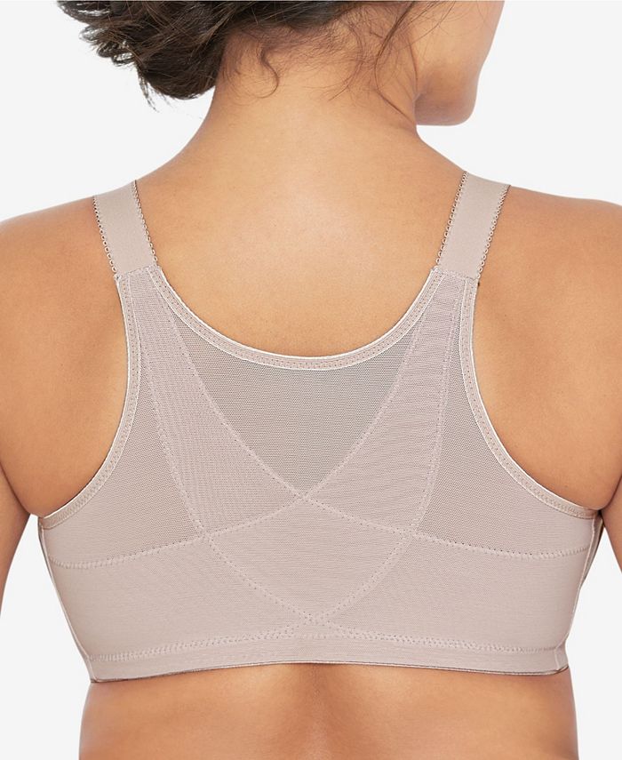 Glamorise Women's ComfortLift Front Close Lace Posture Back Support Bra