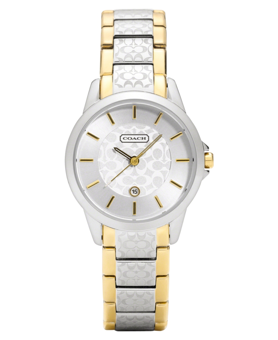 COACH WOMENS CLASSIC SIGNATURE TWO TONE BRACELET WATCH 15MM 14501430   Watches   Jewelry & Watches
