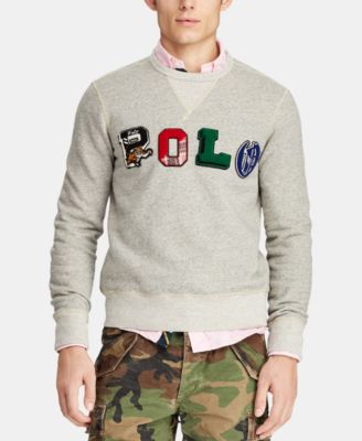 polo ralph lauren fleece graphic sweatshirt
