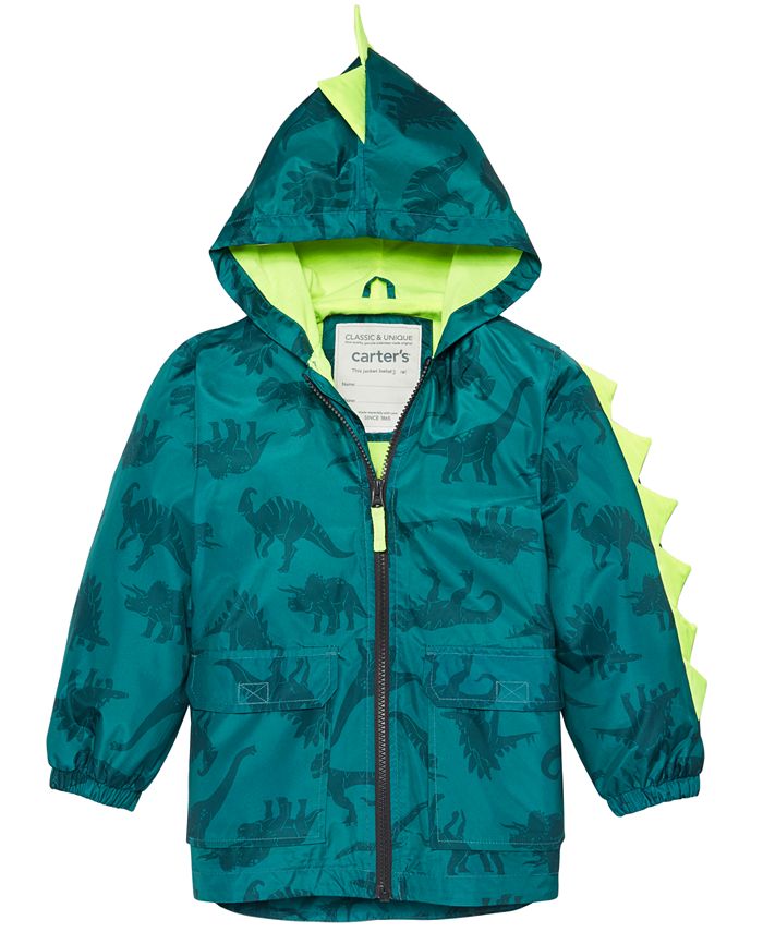 Carter's Toddler & Little Boys Hooded DinosaurPrint Rain Jacket