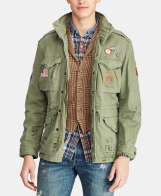cotton twill field jacket ralph lauren