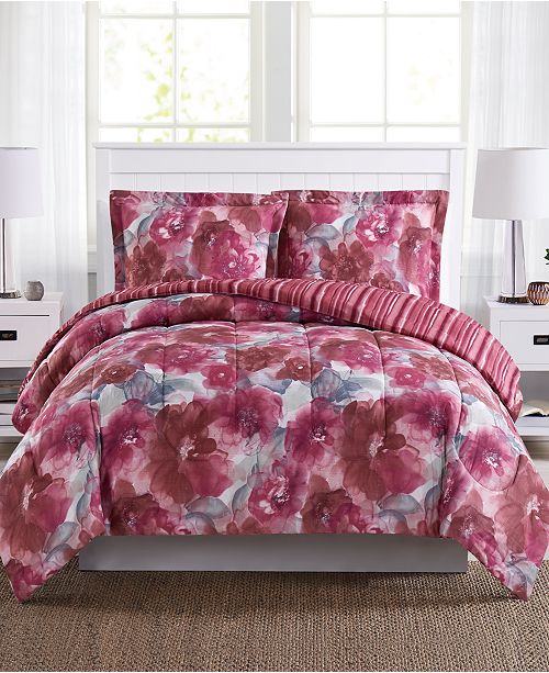 Pem America Tinsley Reversible 3 Pc Mini Comforter Sets Created For Macy S Reviews Bed In A Bag Bed Bath Macy S