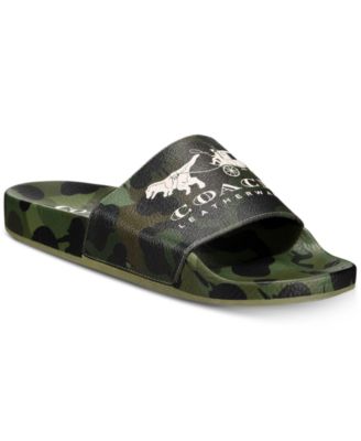 COACH Men's Camo Slide Sandals 