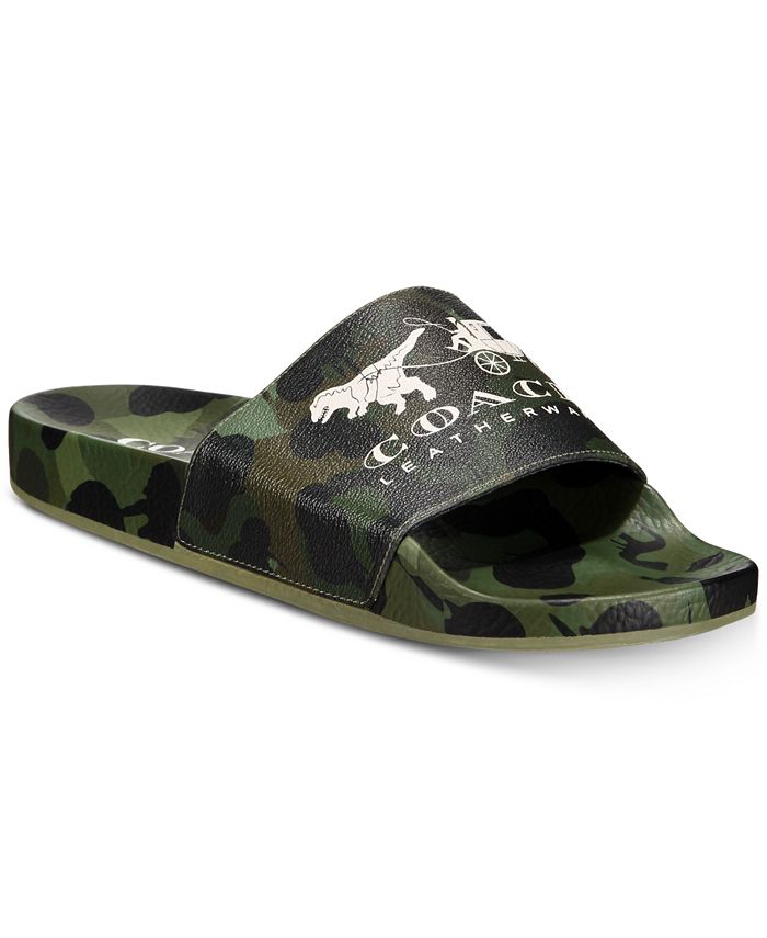 camo slide sandals