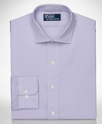 Polo Ralph Lauren Dress Shirt, Slim Fit Striped Long Sleeve Shirt ...