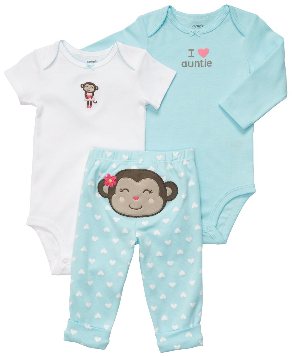 Carters Baby Set, Baby Girls 3 Piece Turn Me Around Cupcake Set