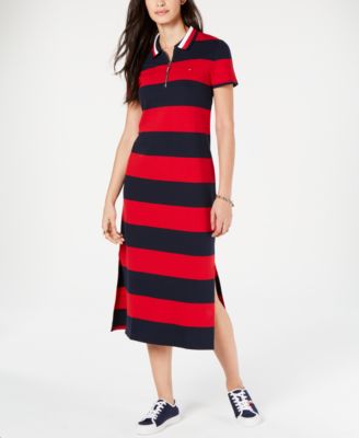 Tommy Hilfiger Striped Polo Dress 