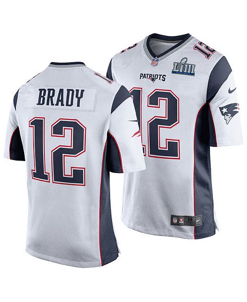 Nike Men S Tom Brady New England Patriots Super Bowl Liii Patch Game Jersey Reviews Sports Fan Shop By Lids Men Macy S