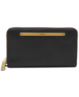 macys leather wallet womens