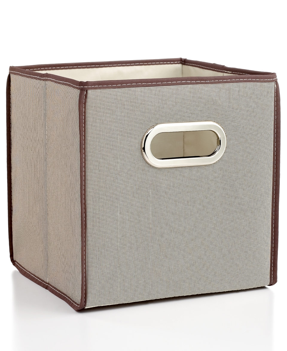 Whitmor Collapsible Storage Cube, 10 Natural Tweed   Cleaning
