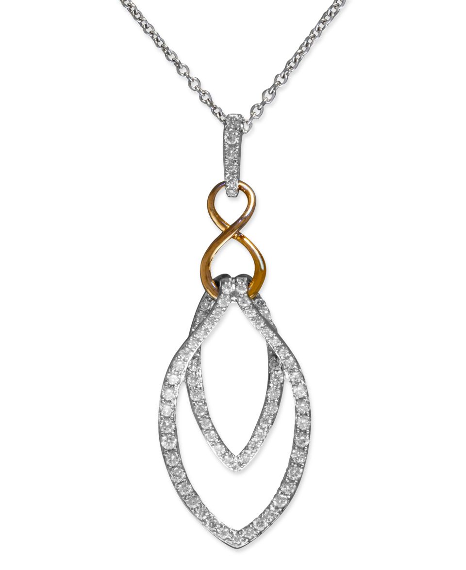 Balissima by Effy Collection Sterling Silver Pendant, Diamond Basket