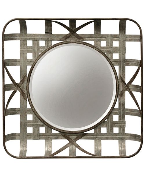 Stylecraft Indurtrial Galvanized Wall Mirror Reviews All Mirrors Home Decor Macy S